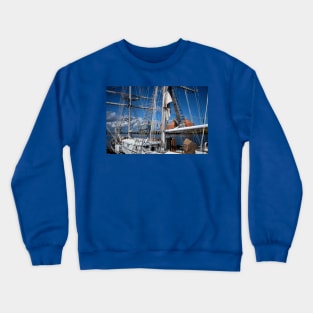 Tall Ship on the River Blyth (2) Crewneck Sweatshirt